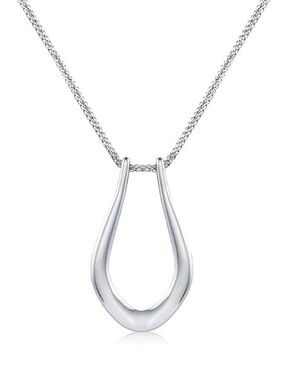 NWT NIB Pixie Wing Ring Keeper Necklace - Vesta (18K White Gold Plated)